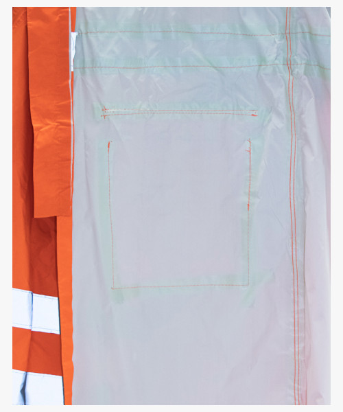 Плащ влагозащитный сигнальный с СОП SIRIUS Профи (225 гр/м2) оранжевый (ЧЗ)