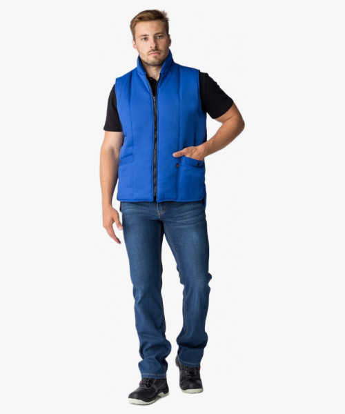 Жилет утепленный Универсальный (Смесовая, 210), васильковый