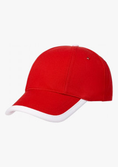 Бейсболка Honor, красная с белым кантом