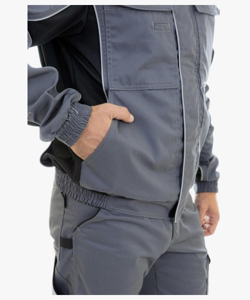 Куртка летняя мужская Brodeks KS201, цвет серый, чёрный