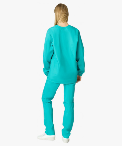 Костюм женский ХАССП-База (тк.ТиСи,120), бирюзовый