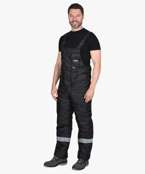 Костюм СИРИУС-НОРД ДВ куртка, п/к, черный с красным и СОП