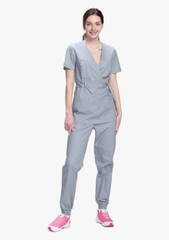 Костюм женский Стар-001 (тк.Коттон-Рич,130) MedLine, серый