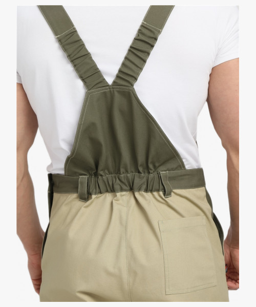 Полукомбинезон Челси CH (тк.Канвас,270), хаки/бежевый