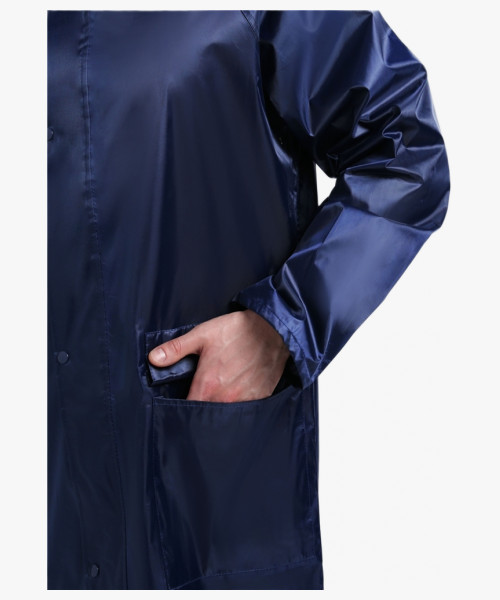 Плащ влагозащитный ProfLineLeader (ПВХ,240), т.синий