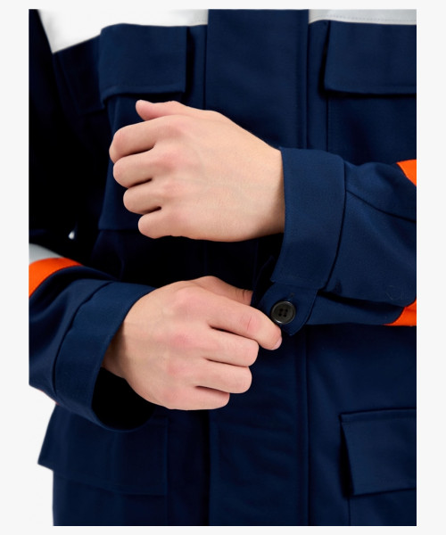 Костюм летний Энергия-А (13,2 кал.), т.синий/оранжевый