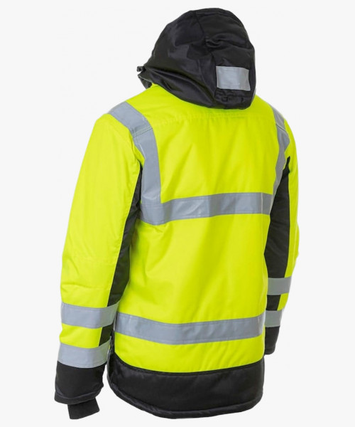 Куртка сигнальная зимняя Brodeks KW216, цвет жёлтый, чёрный