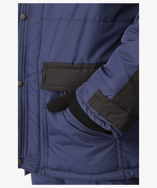 Костюм зимний Беркут (Таслан) п/к, темно-синий/черный