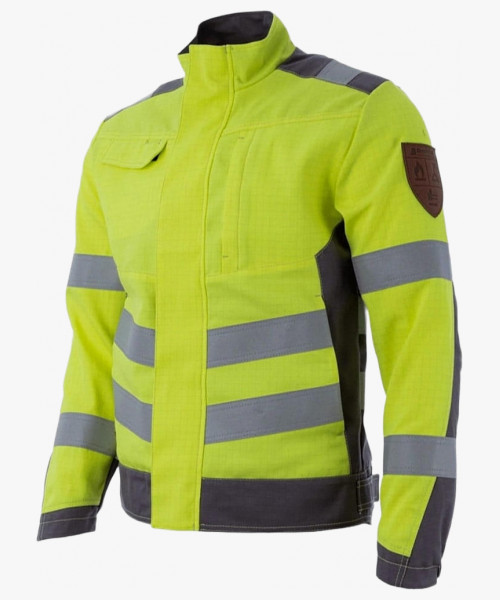 Куртка мультизащитная Brodeks MS28-61, цвет жёлтый, серый