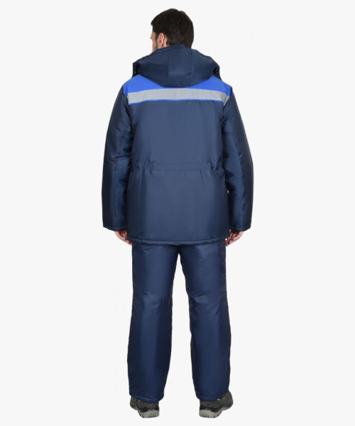 Куртка СИРИУС-БРИГАДИР темно-синяя с васильковым и СОП