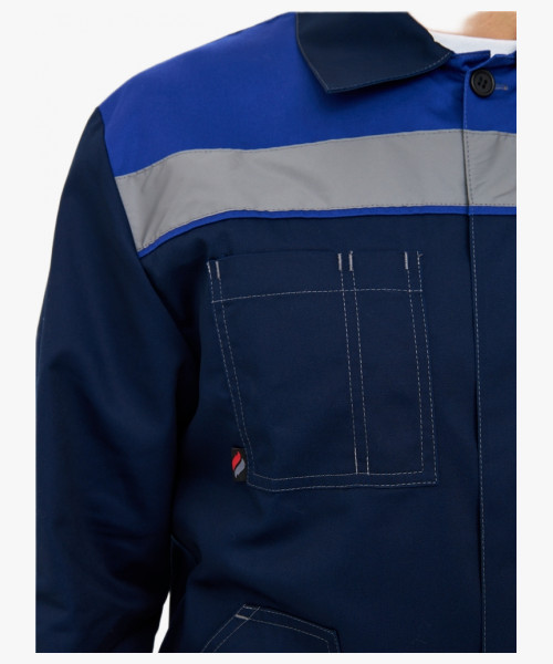 Костюм Лигор-1 Премиум СОП К. (тк.Смесовая,240) брюки, т.синий/васильковый