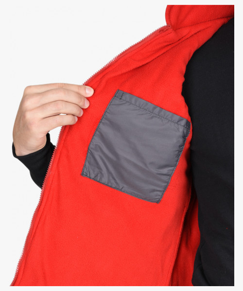 Жилет СИРИУС-ЕВРОПА удлиненный (на подкладке флис) т.серый (оттенок Баклажан)