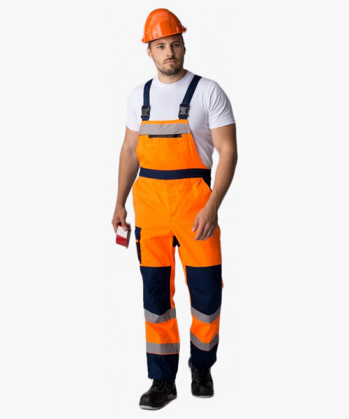 Костюм сигнальный (тк.Балтекс,210) п/к, оранжевый/т.синий