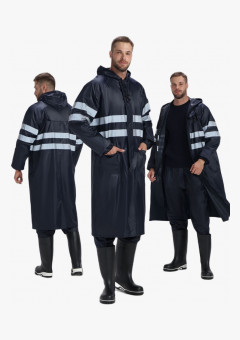 Плащ влагозащитный ProfLineSpecialist СОП (ПВХ,210), т.синий