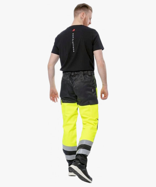 Брюки сигнальные Brodeks KS313, цвет жёлтый, чёрный