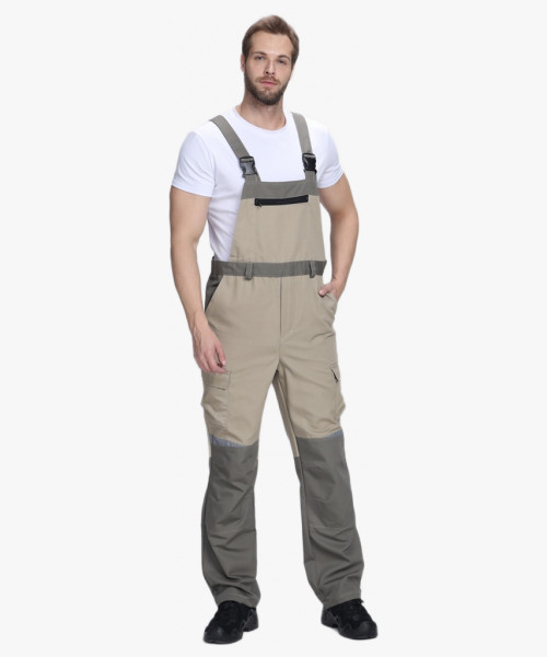 Полукомбинезон Челси (тк.Канвас,270), хаки/бежевый