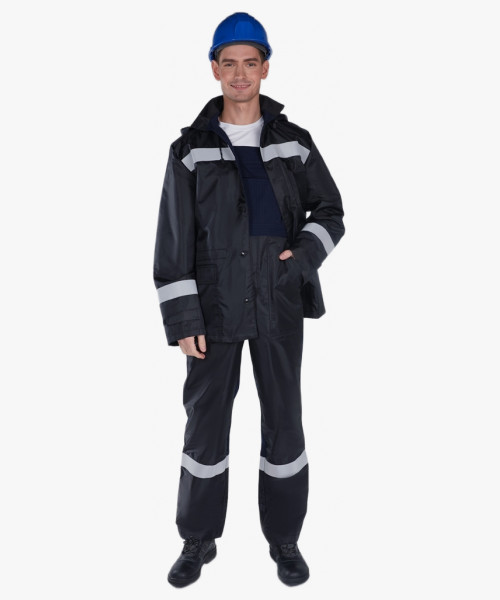 Костюм антистатический Эксперт-Ойл НМВО (тк.Смесовая,255/Оксфорд) п/к, т.синий/черный