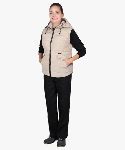 Жилет СИРИУС-УЛЬТРА бежевый, подкладка флис
