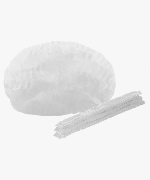 Шапочка одноразовая Шарлотта (спандбонд) белая, (упак.100 шт.)(НДС 20%)