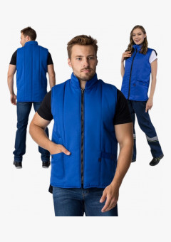 Жилет утепленный Универсальный (Смесовая, 210), васильковый