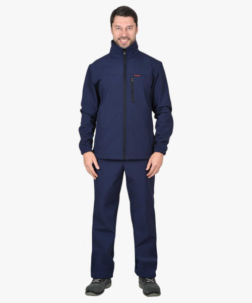 Куртка СИРИУС-АЗОВ синий софтшелл пл 350 г/кв.м