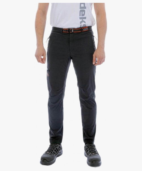 Брюки мужские летние Brodeks Urban KS316 приталенные, материал стрейч, цвет чёрный