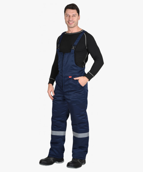 Полукомбинезон зимний универсальный тёмно-синий с СОП