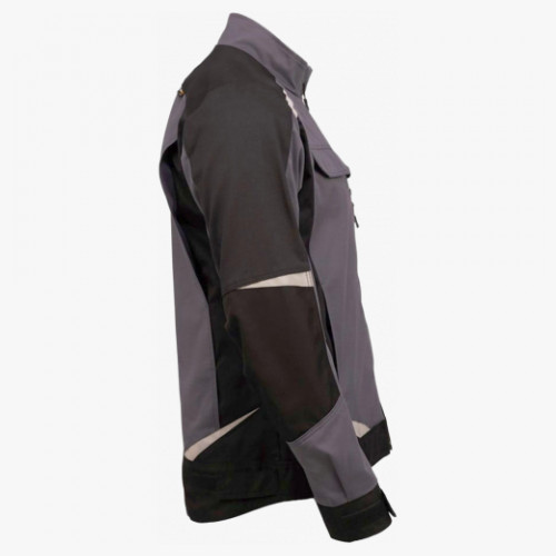 Куртка летняя мужская Brodeks KS202-C, 100% ХБ, цвет графит серый, чёрный