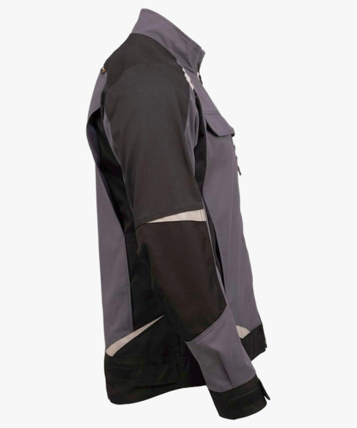 Куртка летняя мужская Brodeks KS202-C, 100% ХБ, цвет графит серый, чёрный