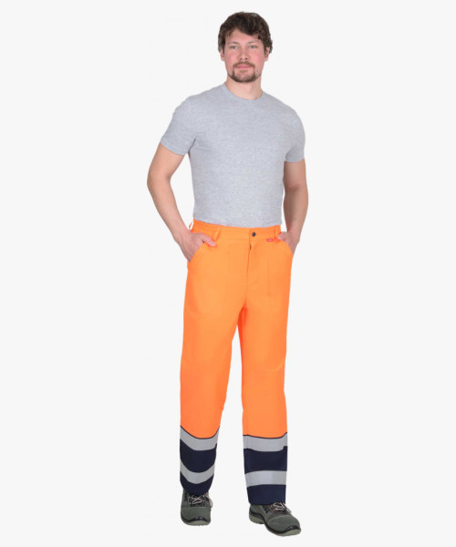 Костюм СИРИУС-ТЕРМИНАЛ-3-РОСС куртка, брюки оранжевая с темно-синим