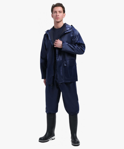 Костюм влагозащитный ProfLineLeader (ПВХ,240), т.синий