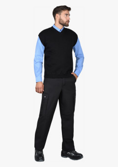 Жилет трикотажный черный