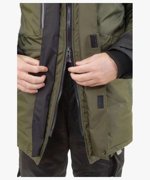 Куртка-парка зимняя мужская Brodeks KW215, цвет хаки