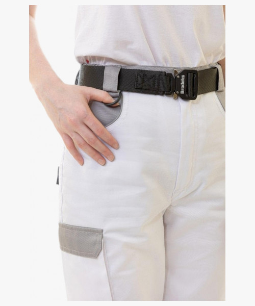 Брюки рабочие женские Brodeks KS328, цвет белый, серый