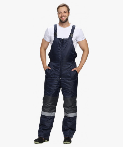 Костюм зимний Мегрес-2 СОП (тк.OxLine,90) п/к, т.серый/т.синий