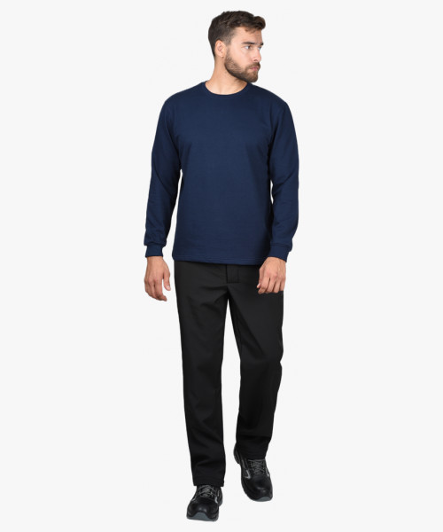 Толстовка темно-синяя  (футер 240 г/м2) (х40)