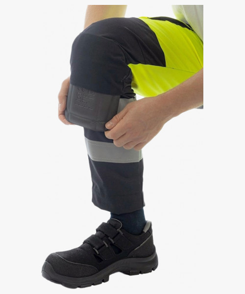 Брюки сигнальные Brodeks KS309, цвет жёлтый, чёрный