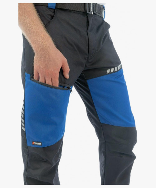 Брюки летние мужские Brodeks KS334, цвет синий, чёрный