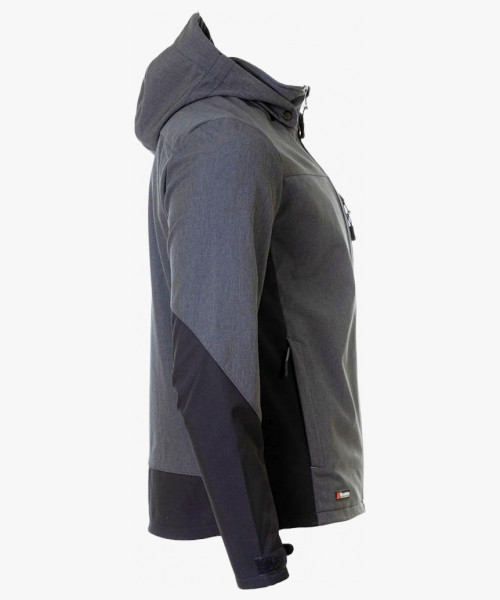 Куртка софтшелл летняя мужская Brodeks KS237, цвет серый, чёрный