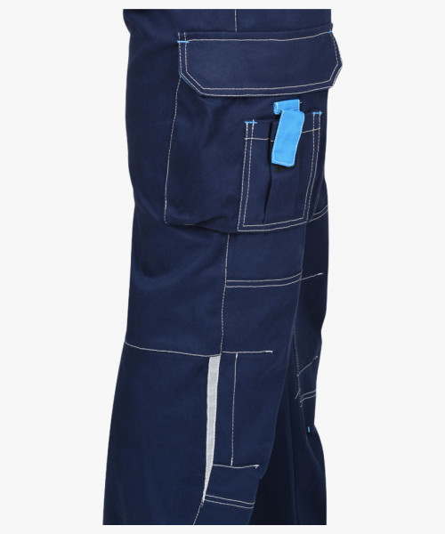 Полукомбинезон СИРИУС-ДЖЕТ синий с голубым тк. мех. стрейч с ВО