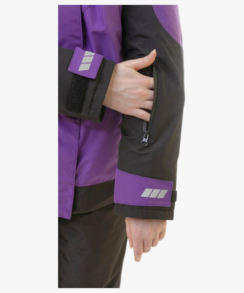 Куртка женская зимняя KW 208, цвет фиолетовый