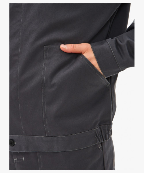 Костюм Липецк-1 СОП CH (тк.Смесовая,280) брюки, т.серый/оранжевый