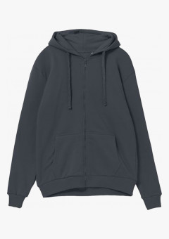 Толстовка на молнии с капюшоном Siverga Heavy 2.0, темно-серый