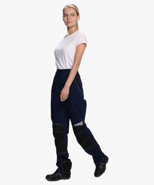 Костюм женский Формула-1 IMP (тк.Смесовая,240) брюки, т.синий/васильковый/черный