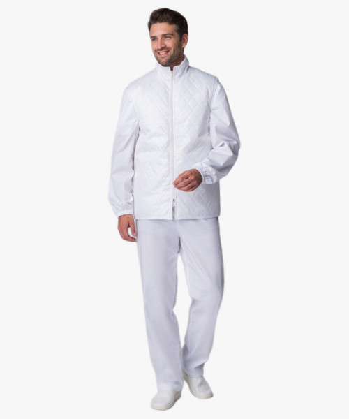 Жилет утепленный Хаспфуд (тк.Дюспо,80), белый