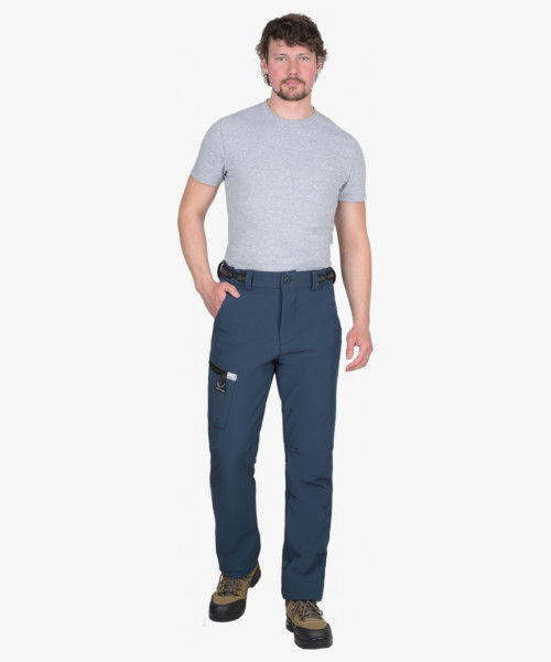 Брюки СИРИУС-СПЕЙС софтшелл синие