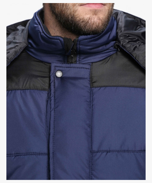 Куртка зимняя Европа (Дюспо), темно-синий/черный