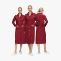 Халат женский Диана (тк.ТиСи), бордовый/белый