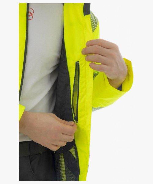 Куртка-парка сигнальная летняя Brodeks KS223, цвет жёлтый