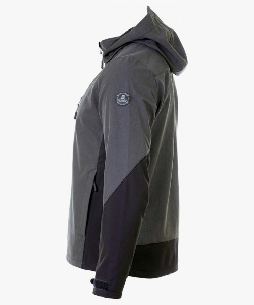 Куртка софтшелл летняя мужская Brodeks KS237, цвет серый, чёрный